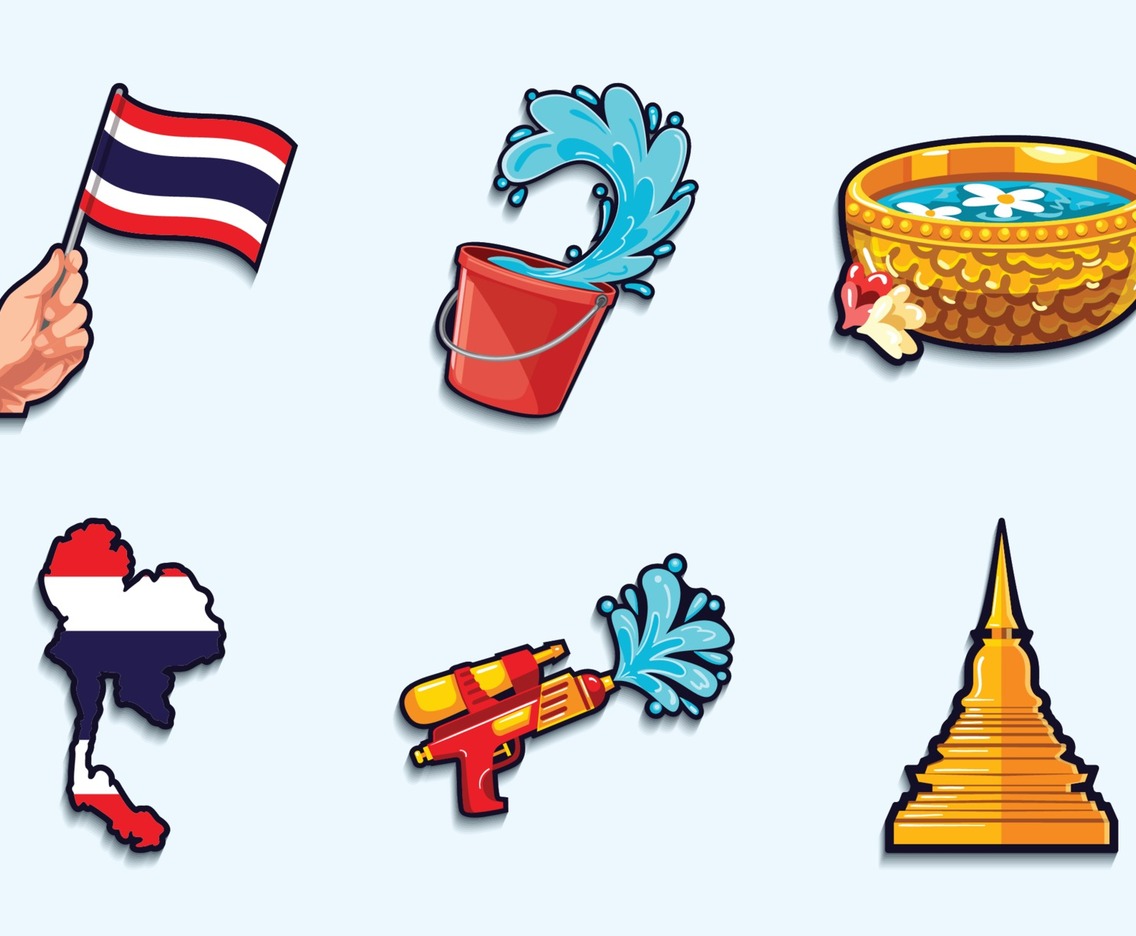 Songkran Festival Icons