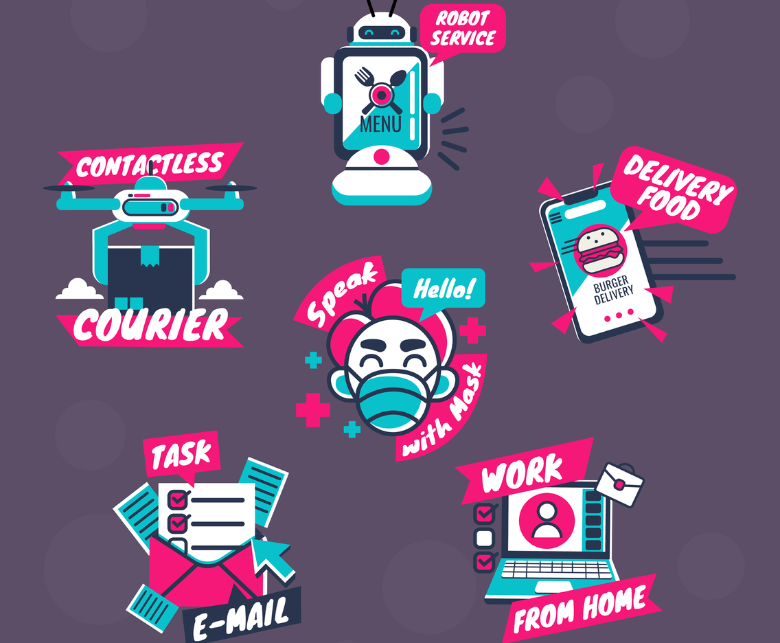 Simple Cool Untact Sticker Pack