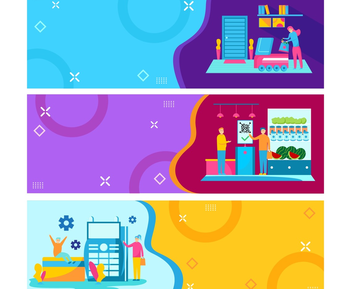 Contactless Technology Banner Collection