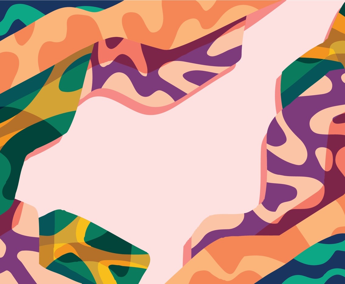 Flat Abstract Blob Background