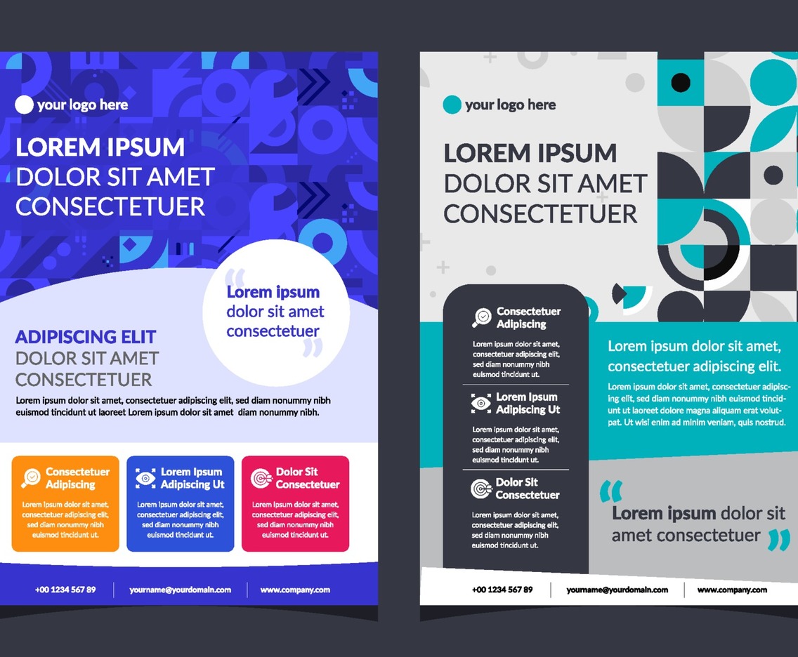 Digital Mosaic Business Flyer Template
