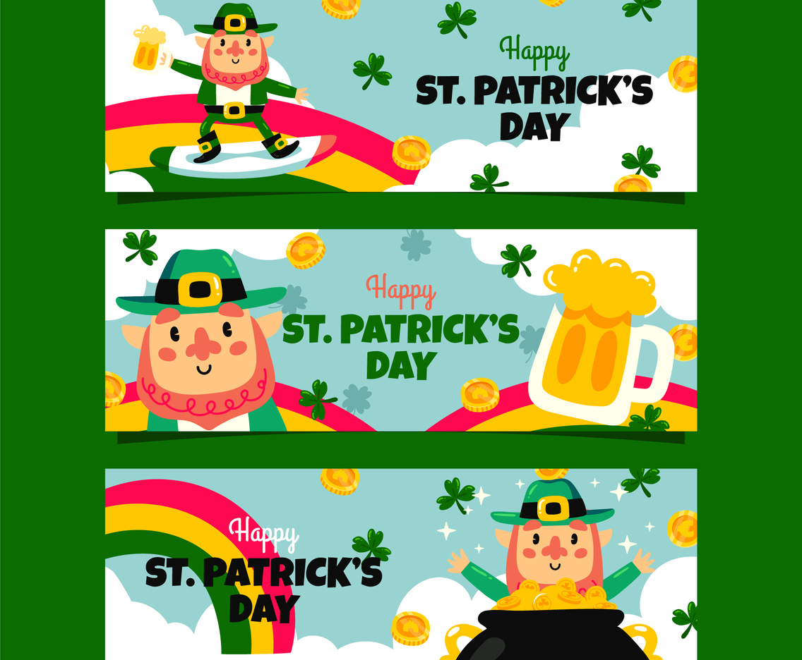 Leprechaun Banner Set