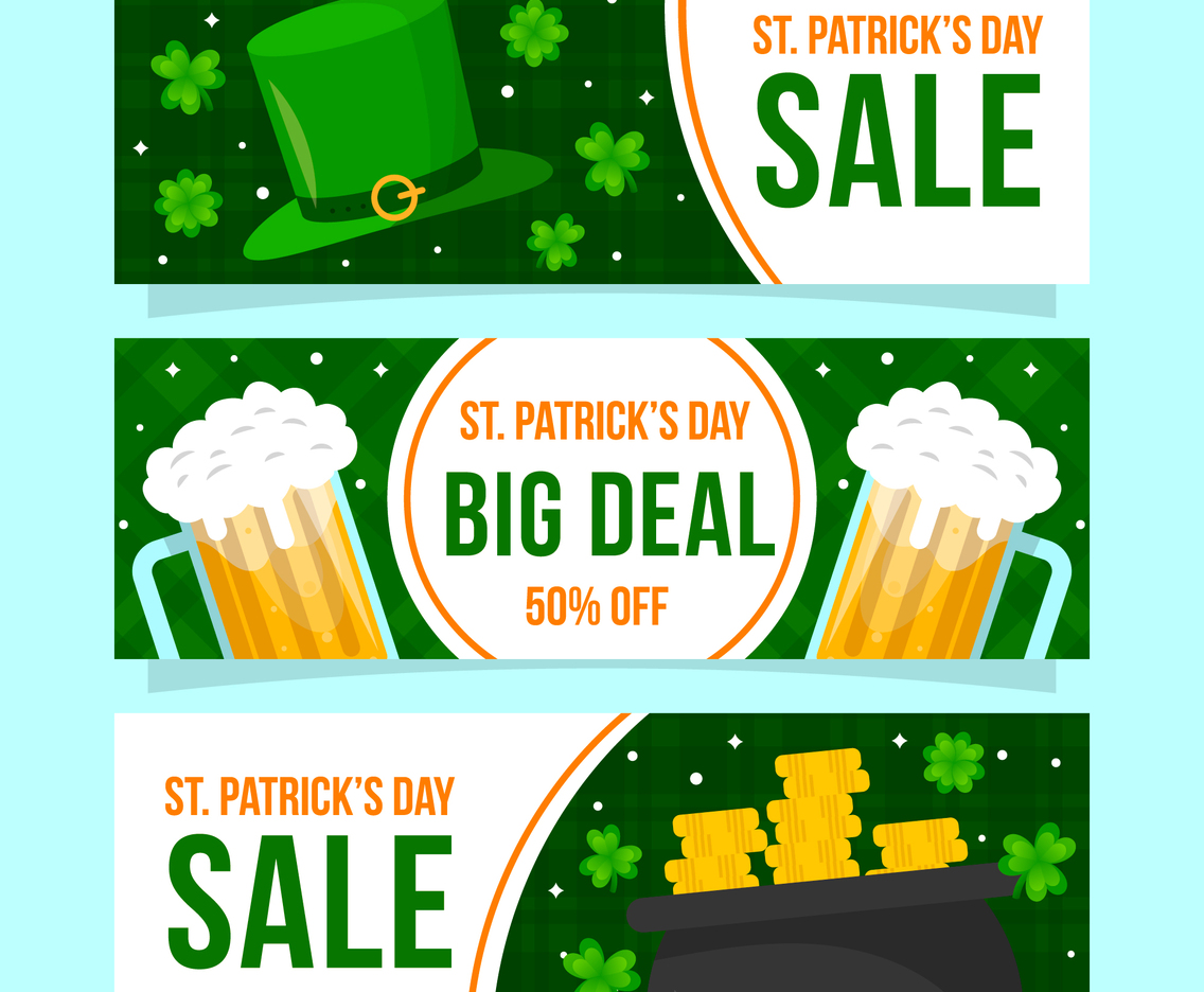 St. Patrick's Day Marketing Banner Collection