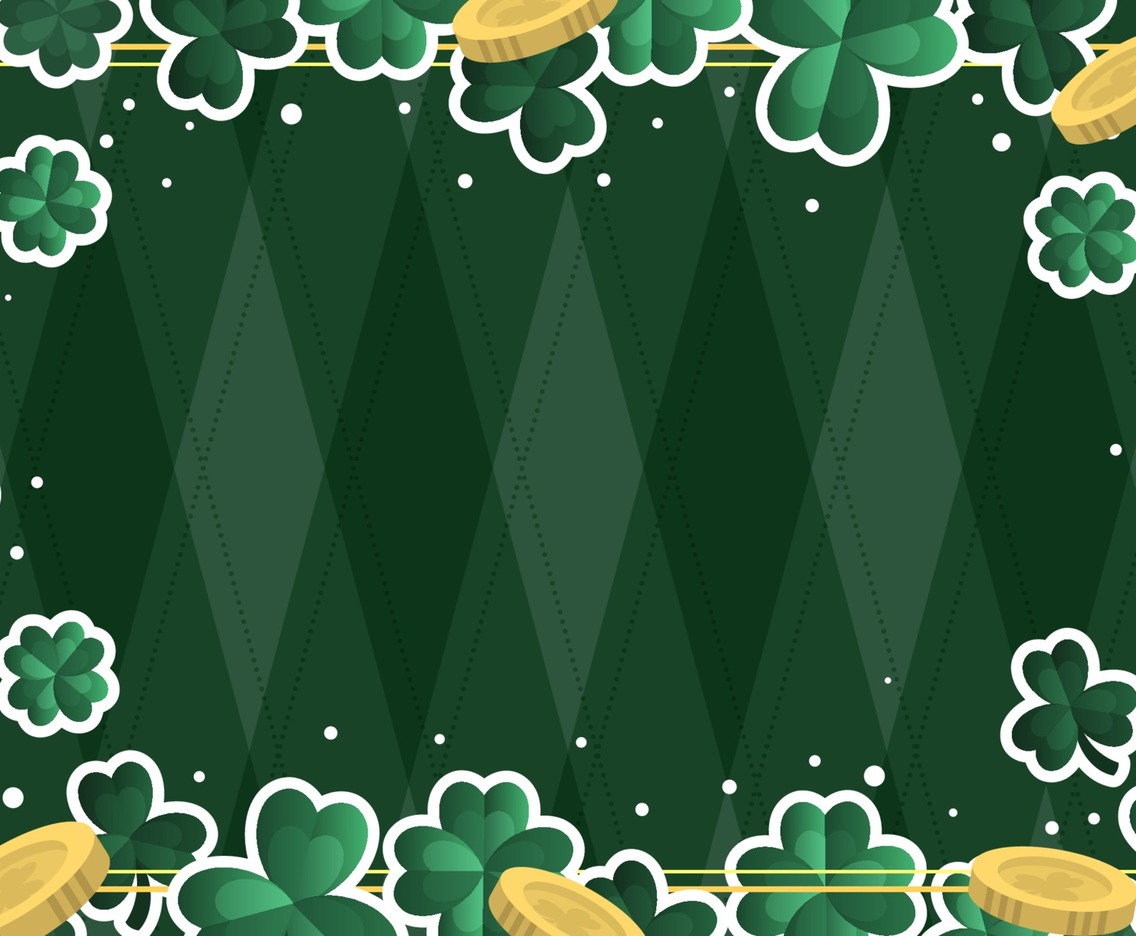 St. Patrick's Day Clover Background