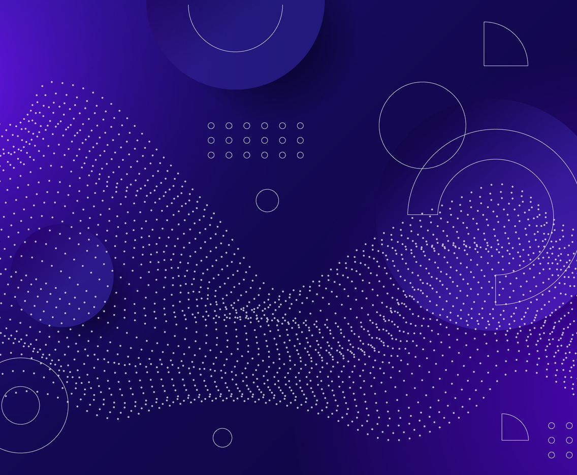 Wave Geometric in Dark Background