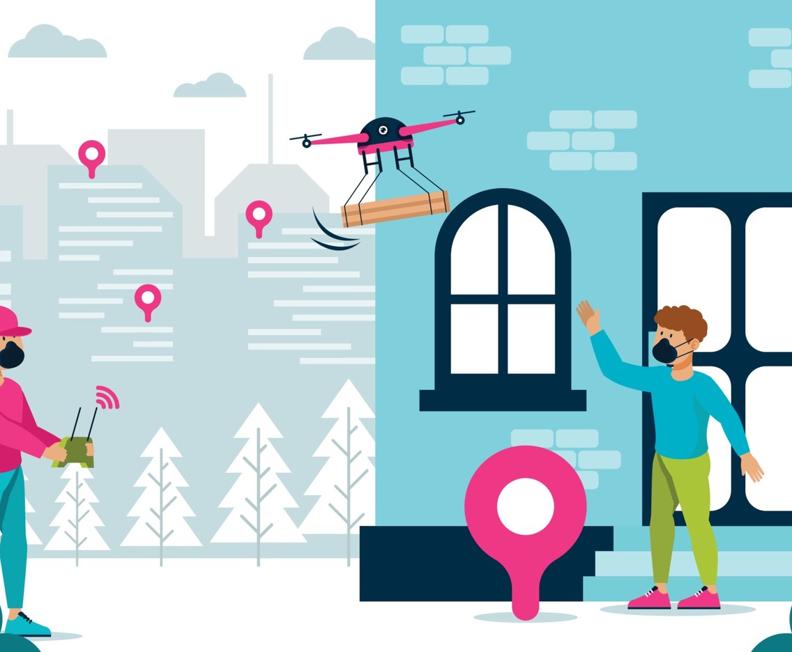 Untact Drone Delivery on New Normal Situation