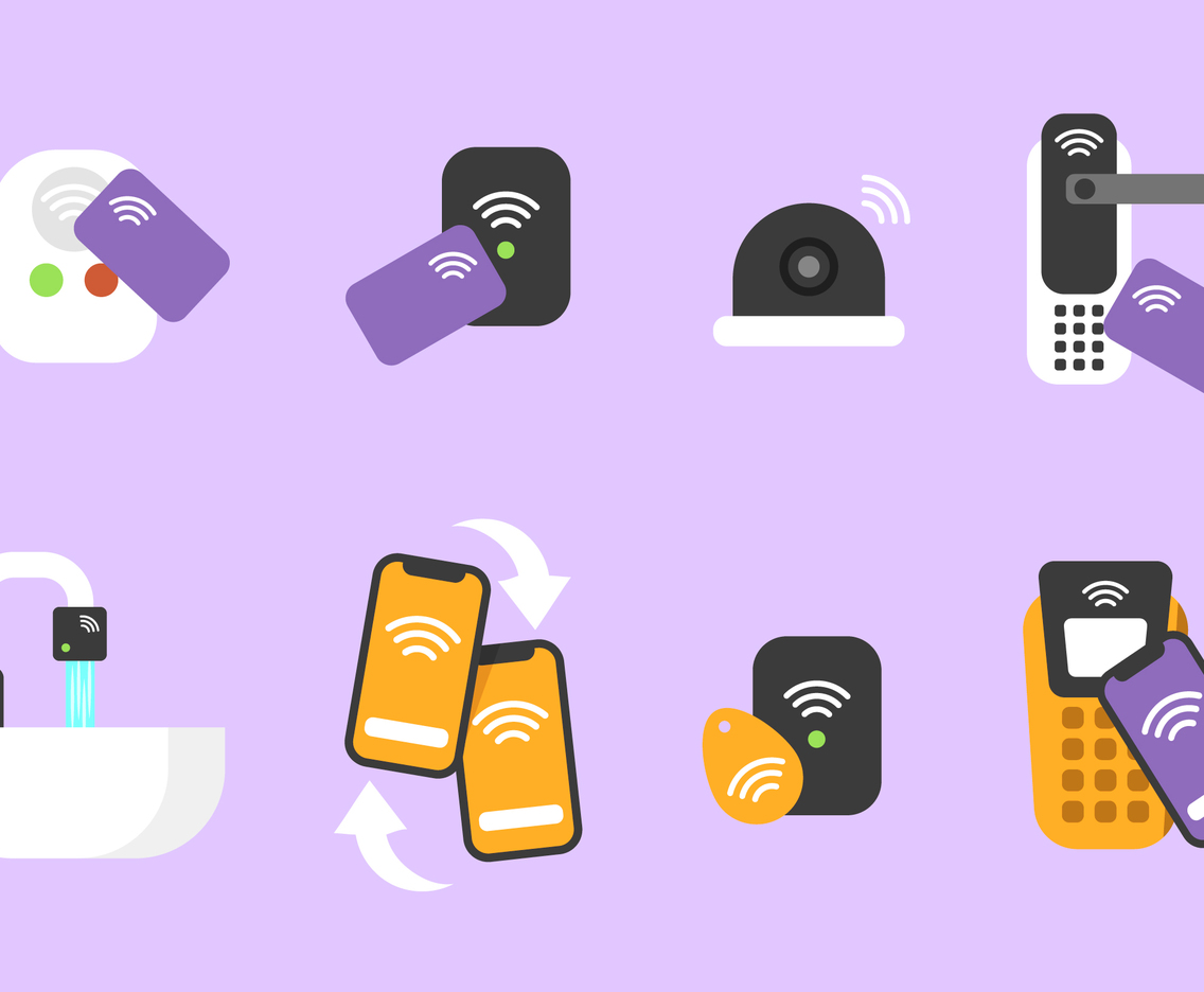 Covid-19 Contactless Technology Icon Collection