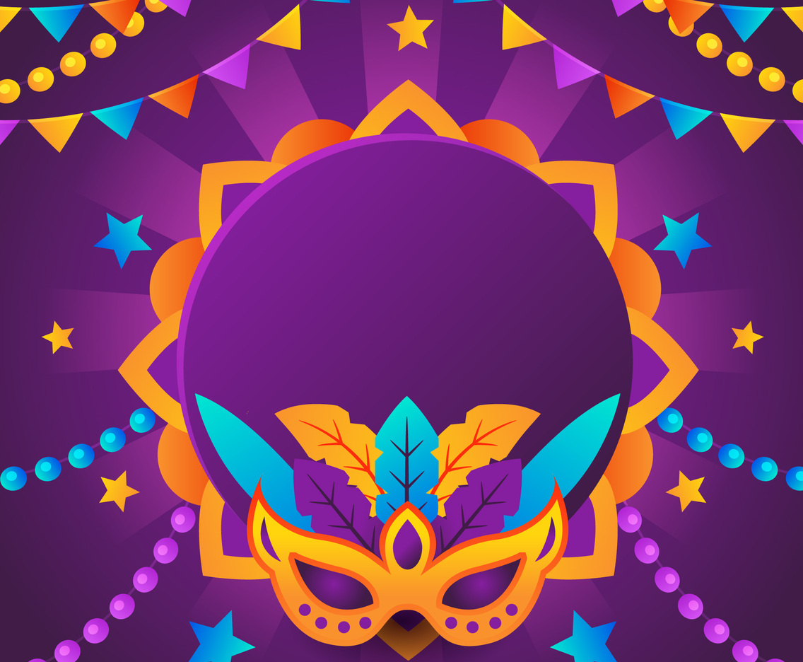 Colorful Mardi Gras Background