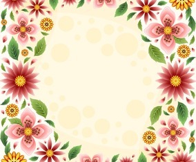 Colorful and Beautiful Spring Floral Background