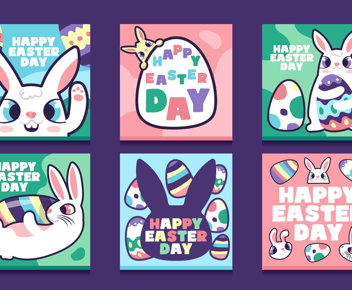 Easter Bunny Social Media Post