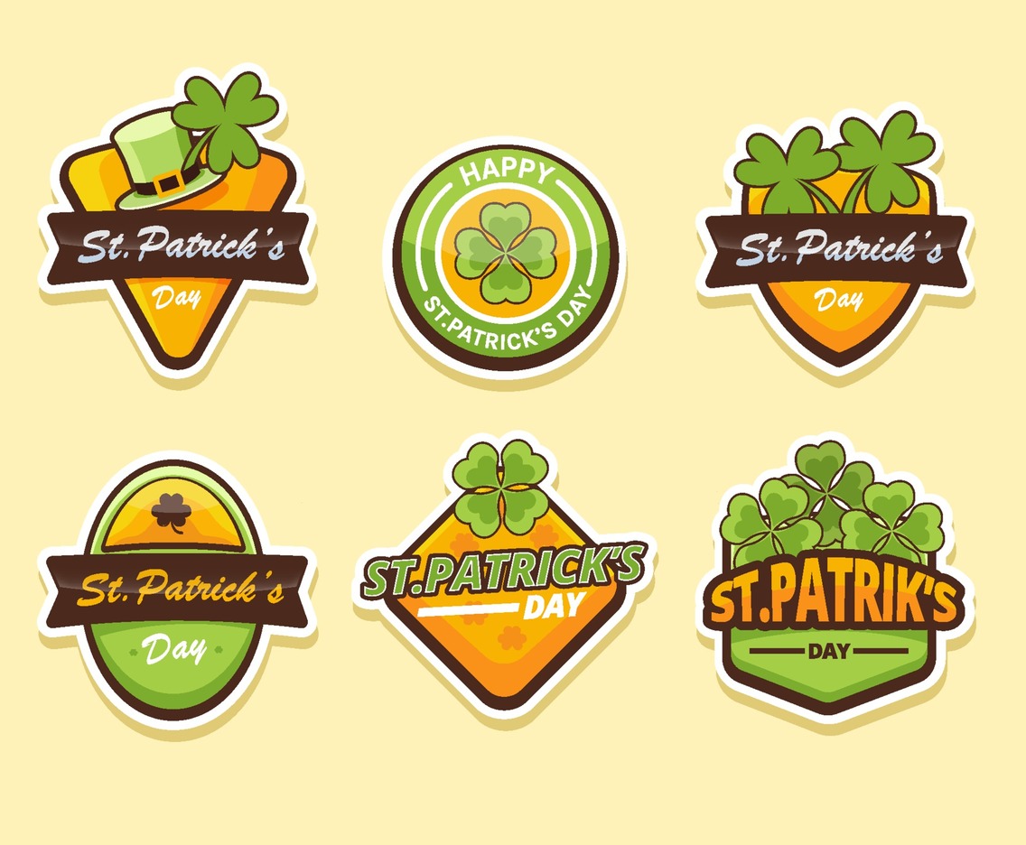 Clover Leaf In Retro Style