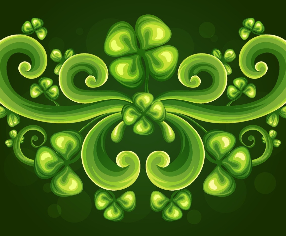 Beautiful Ornament of Shamrock Clover