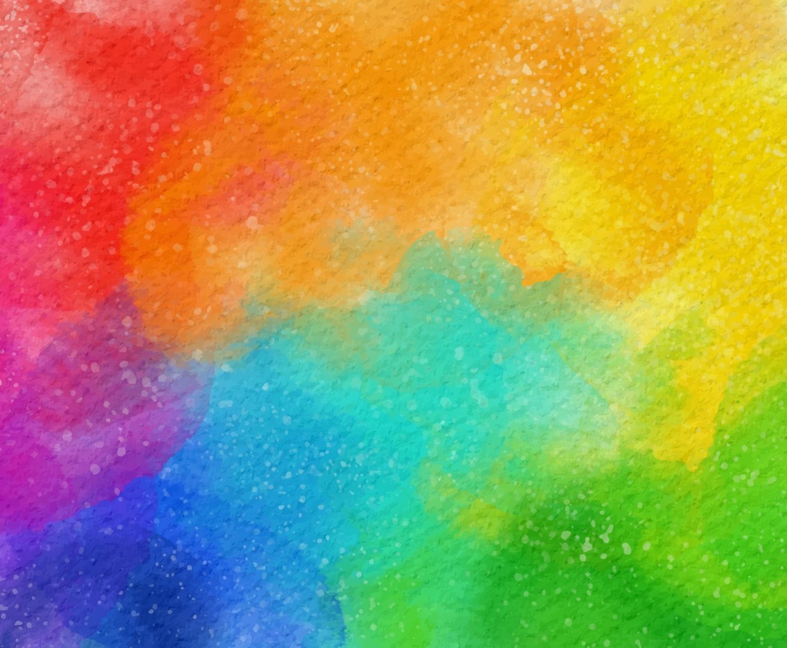 Beautiful Watercolor Colorful Rainbow Background