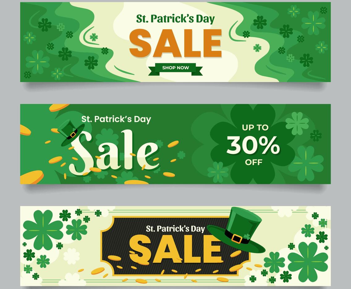 Saint Patrick Sale Banners