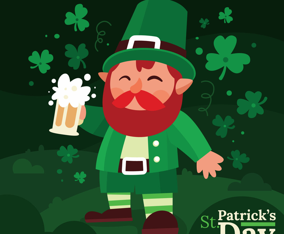 Leprechaun Character Concept in Green Shades