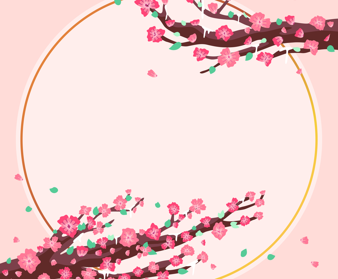 Cherry blossom tree concept