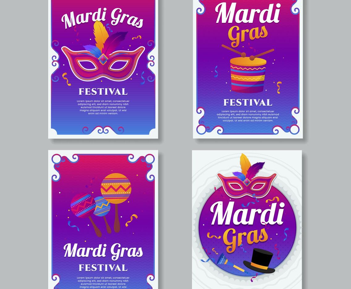 Mardi Gras Card Collection