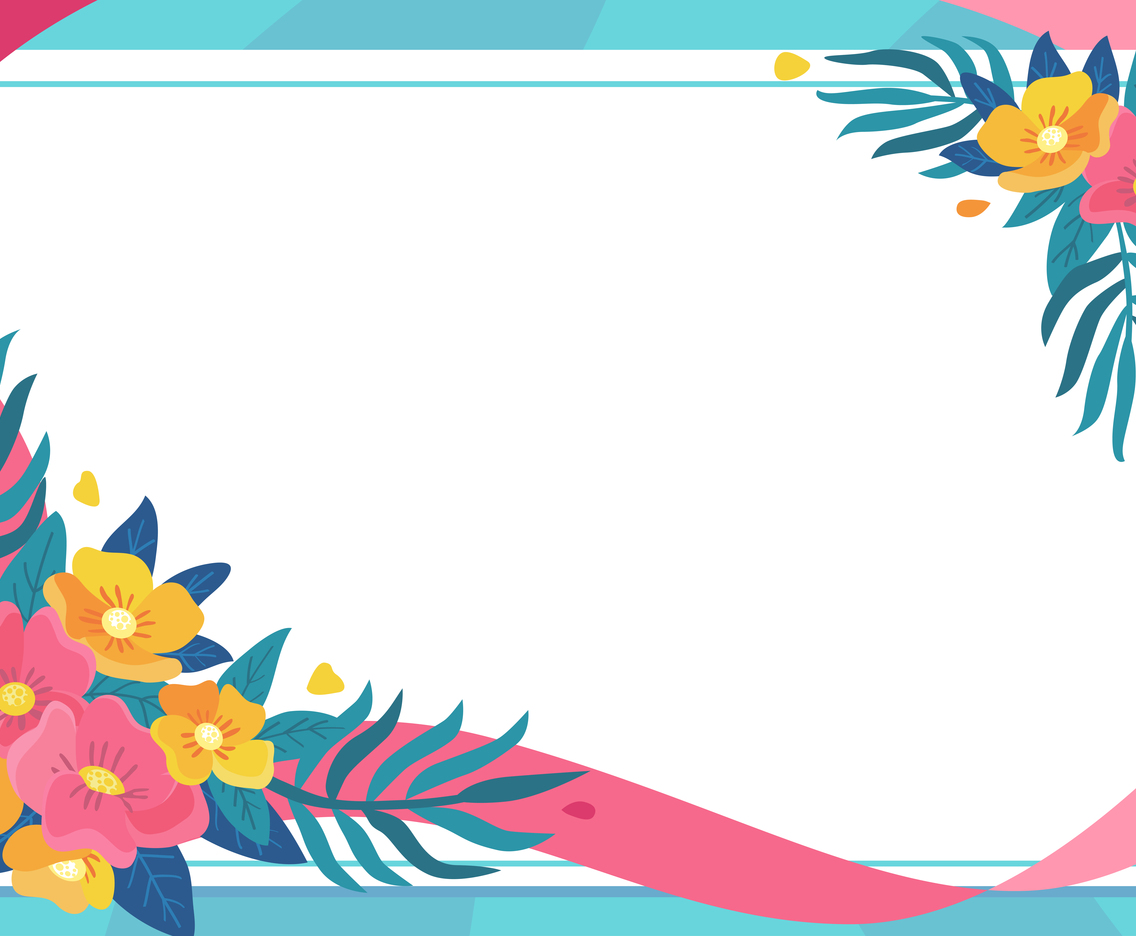 Spring Floral Frame concept