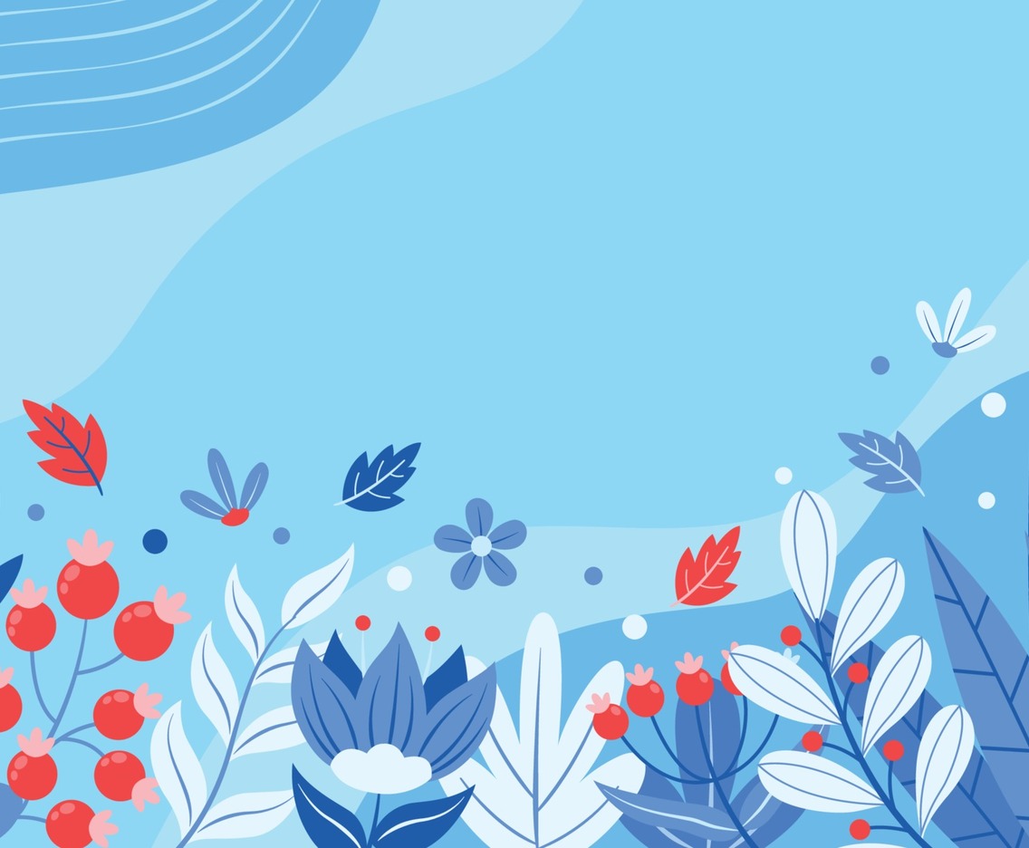 Flat Design Floral Background