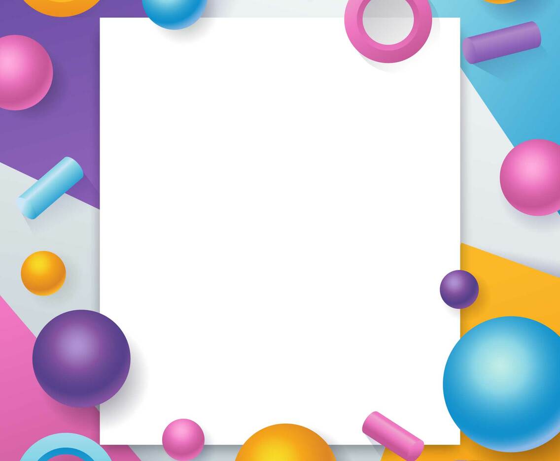 Minimalist Abstract 3D Geometric Background