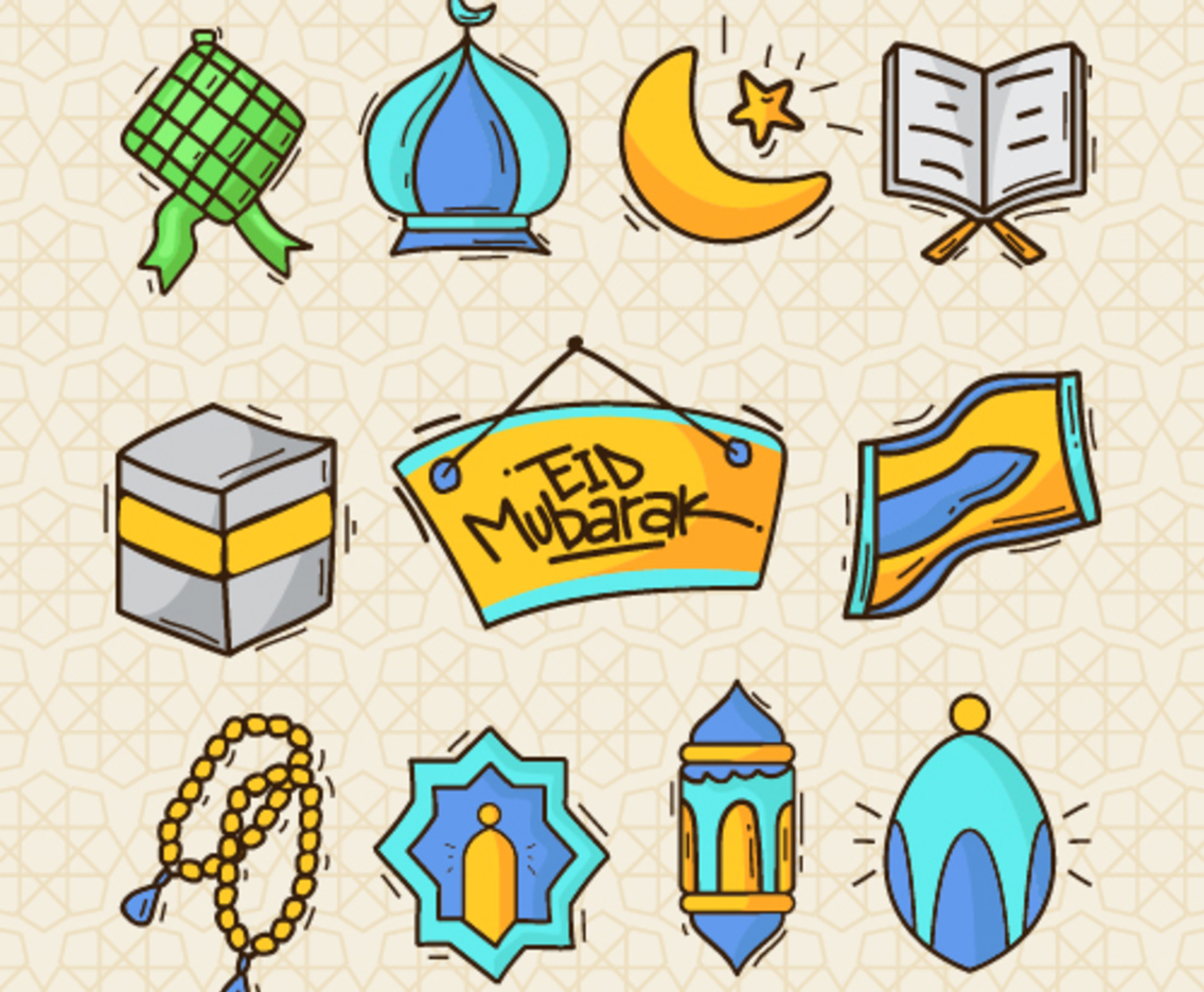Eid Mubarak Icon Set