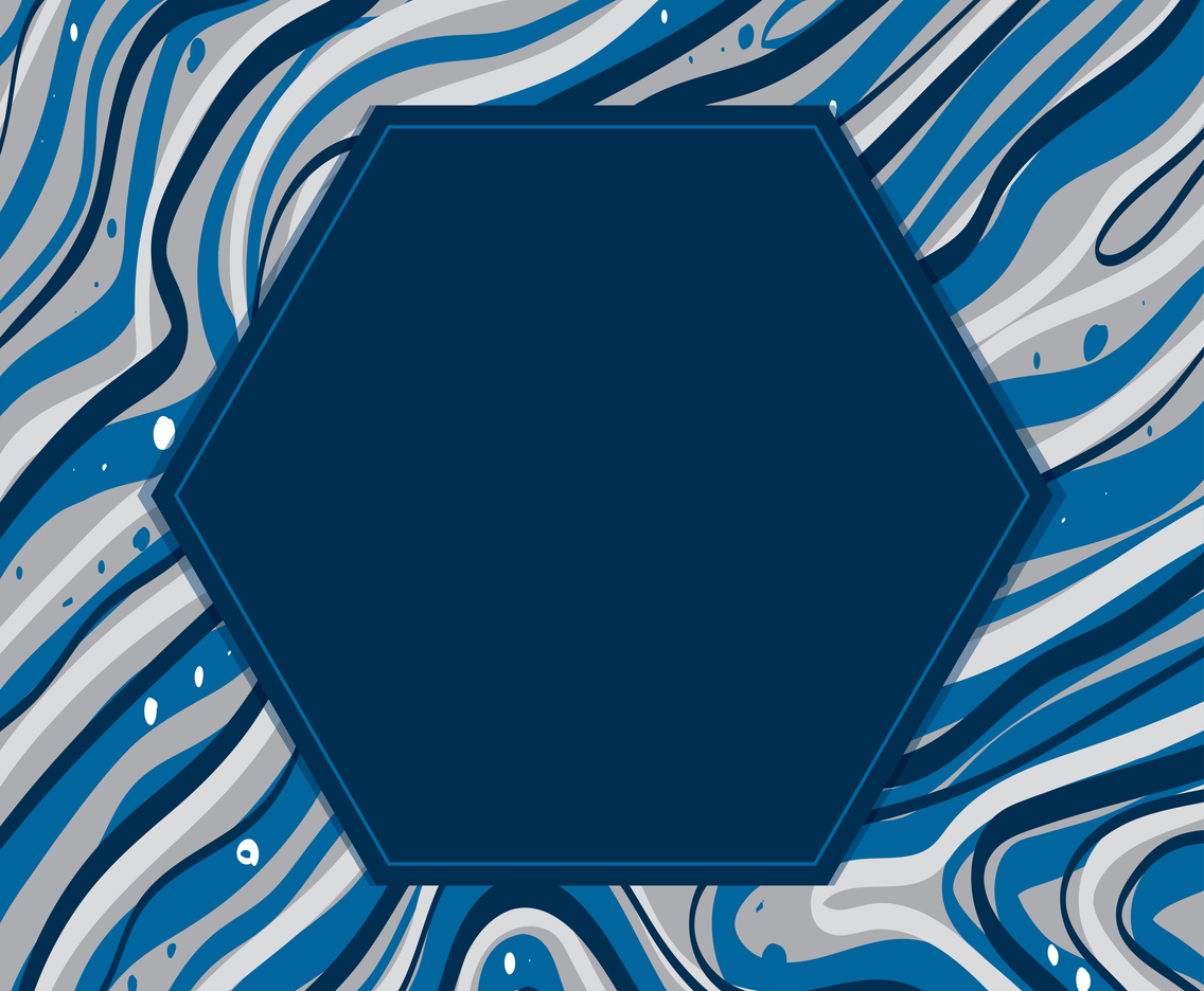 Abstract Background with Hexagon in The Center