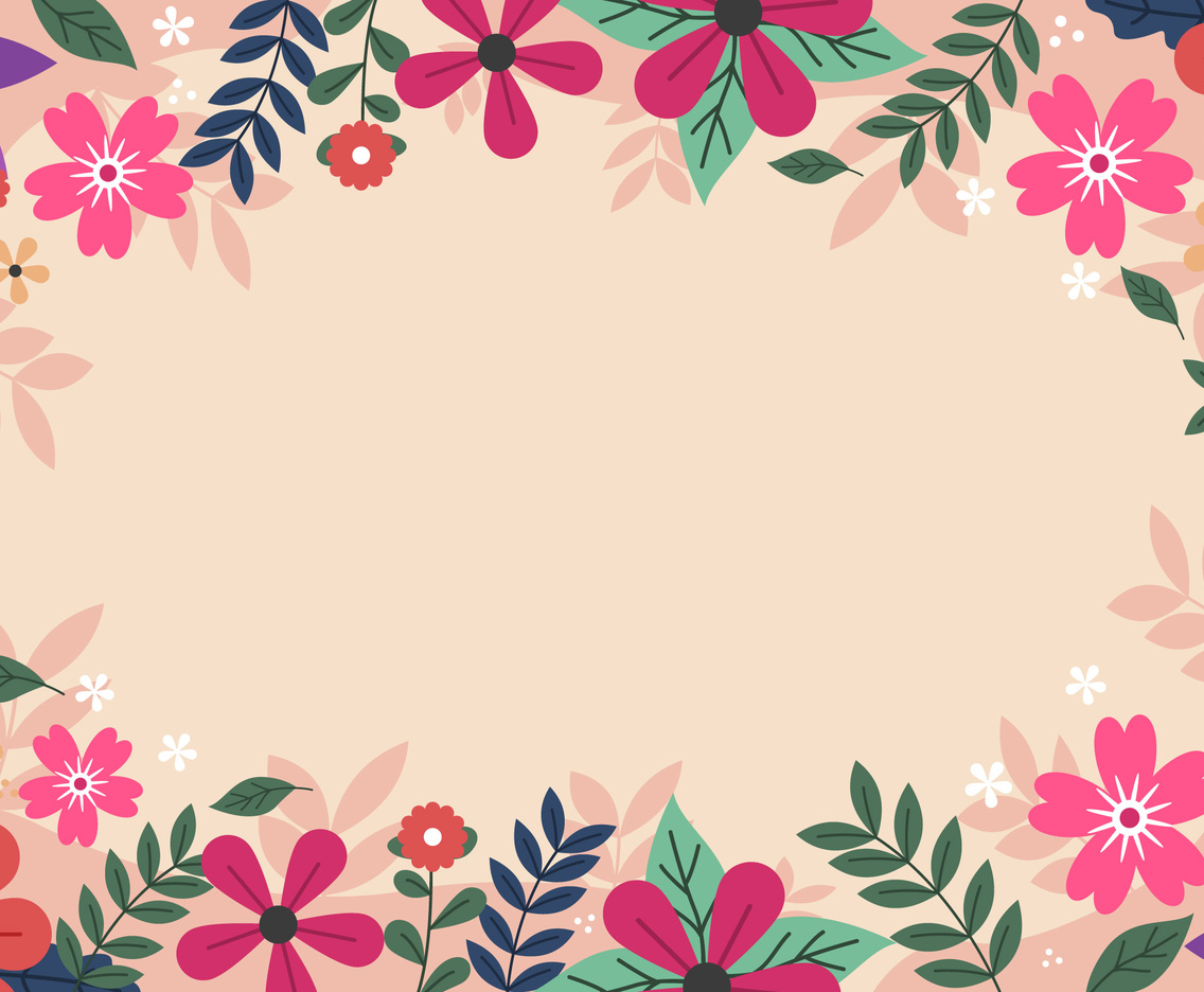 Spring Colorful Floral Background