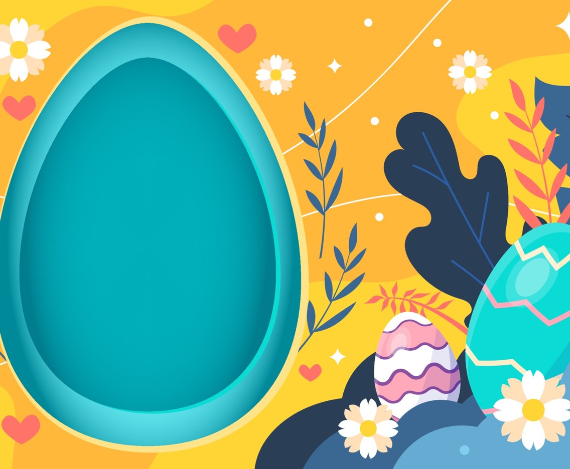 Finding Easter Eggs Background