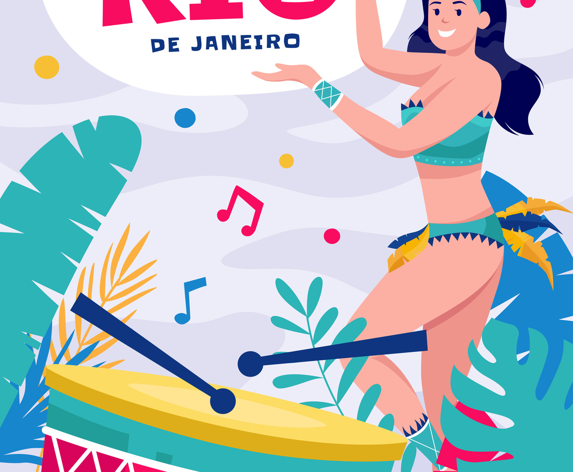 Rio De Janeiro Carnival with Brazilian Dancer