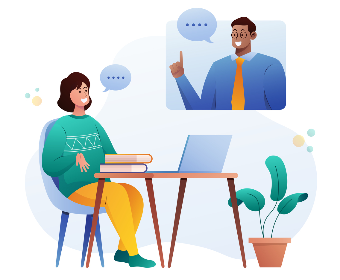Home Education Concept During New Normal
