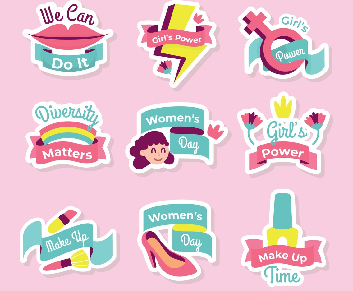 International Womens Day Empowering Sticker