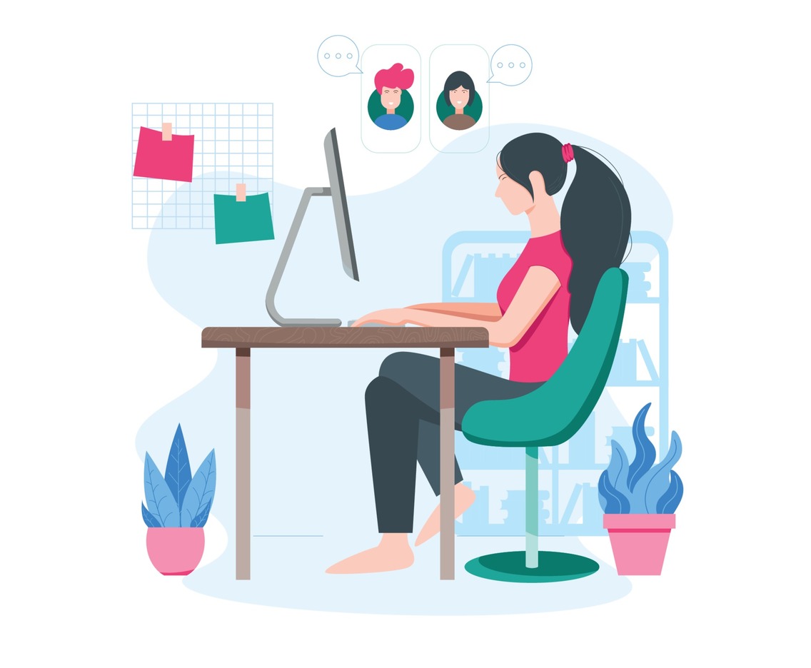 Working From Home Concept