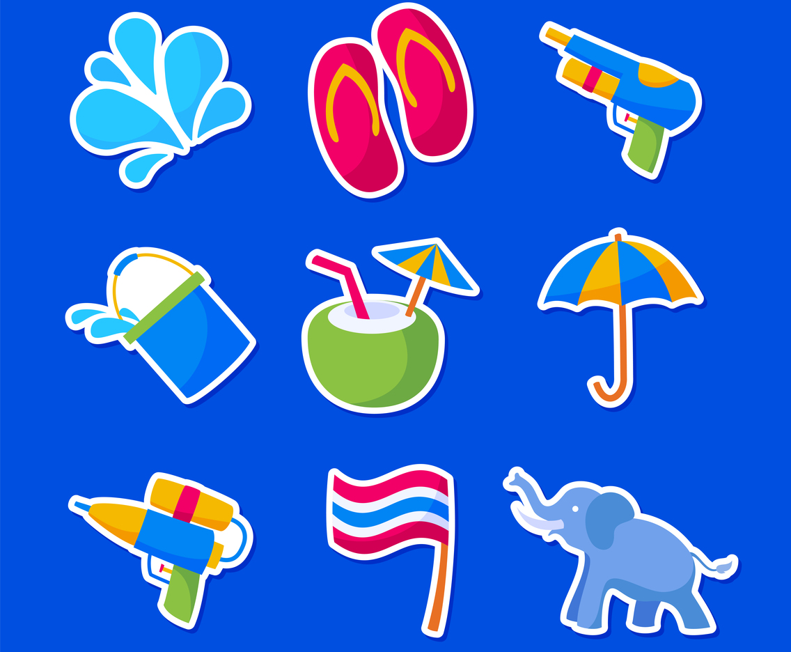 Songkran Festival Sticker Pack