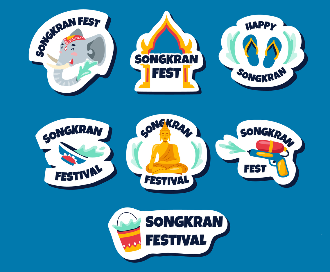 Songkran Festival Sticker