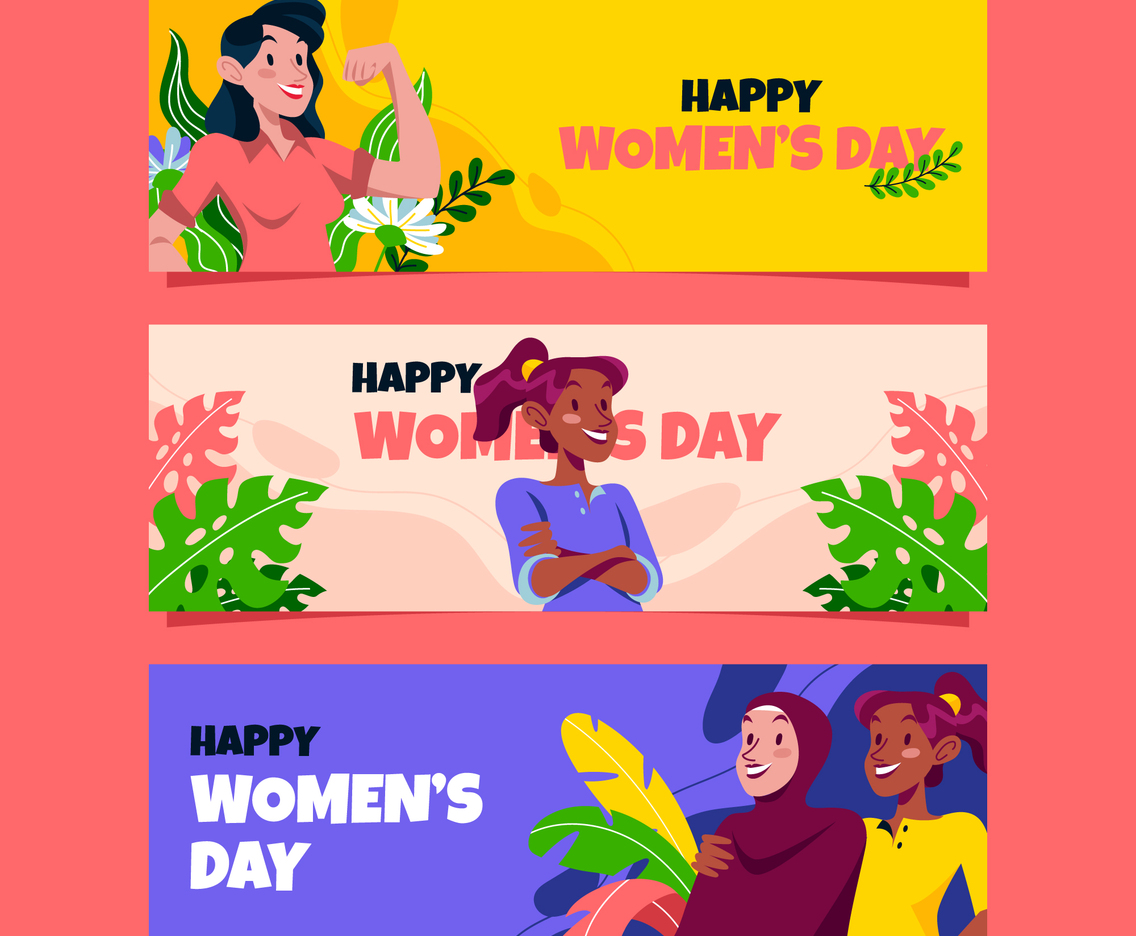 Women's Day Banner Set