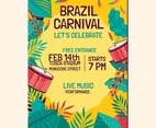 Poster Template for Brazil Carnival