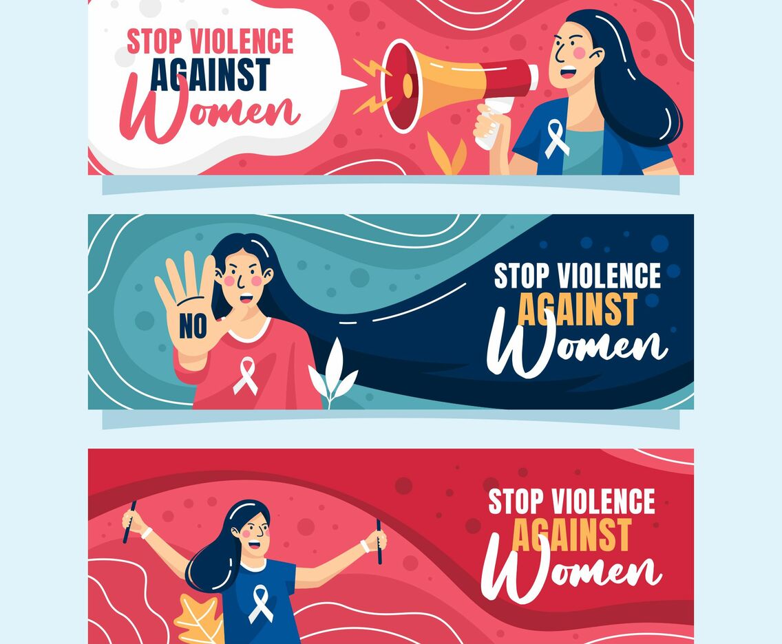 Stop Violence Against Women Banner