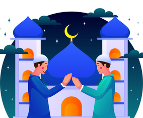Happy Eid Mubarak Illustration