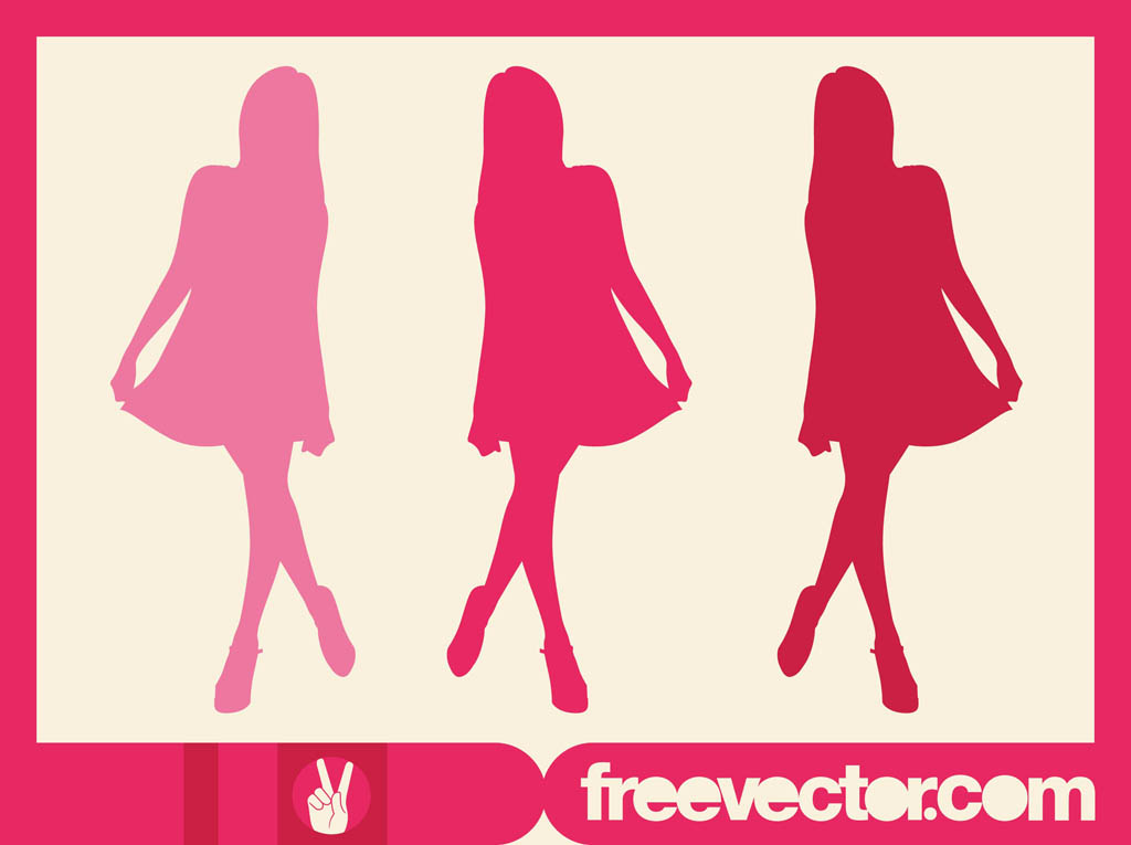 Pink Model Silhouette