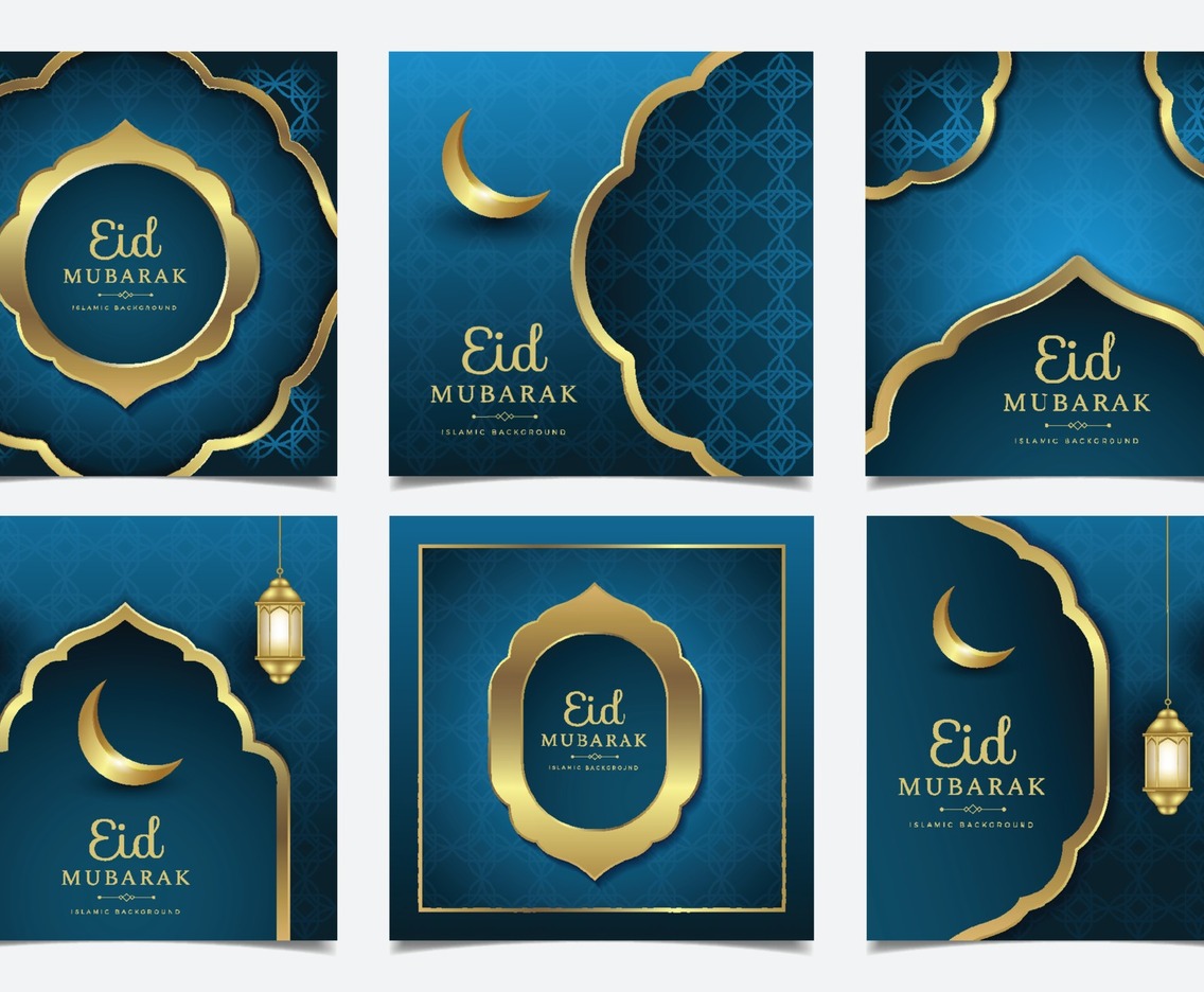Modern Happy Eid Mubarak Social Media Post