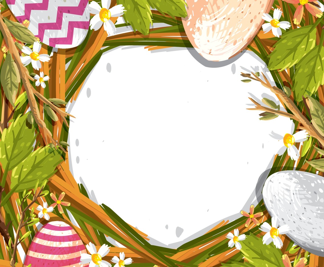 Happy Easter Day Background Concept