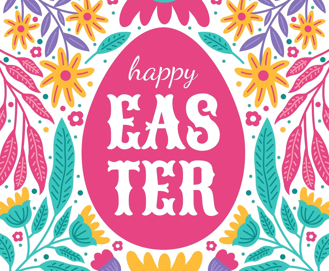 Happy Easter Ornament Background