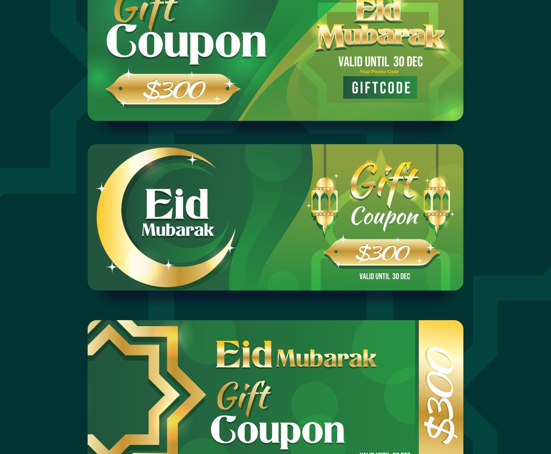 Gift Coupon for Eid Mubarak Promotion