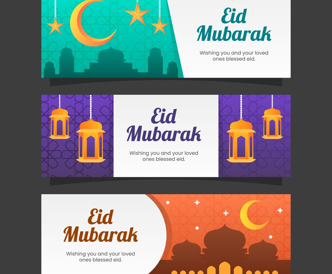 Eid Mubarak Season Greetings Banner Collection