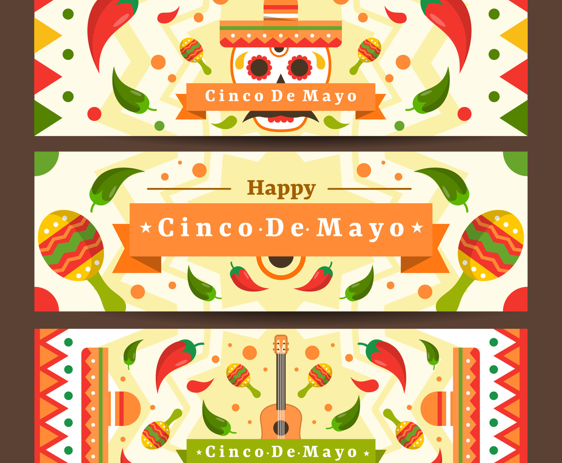 Mexican Festive Cinco De Mayo Banner Template