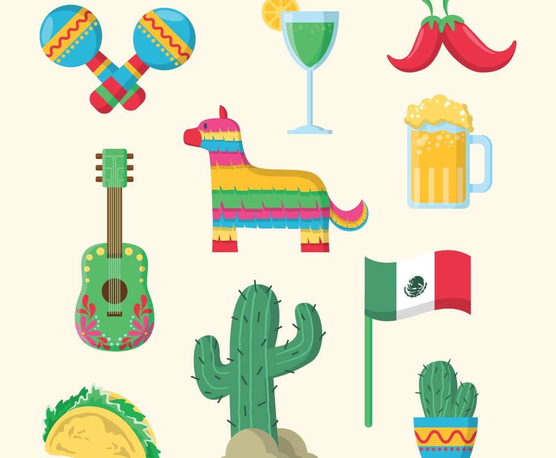 Cinco De Mayo Festivity Icon Set