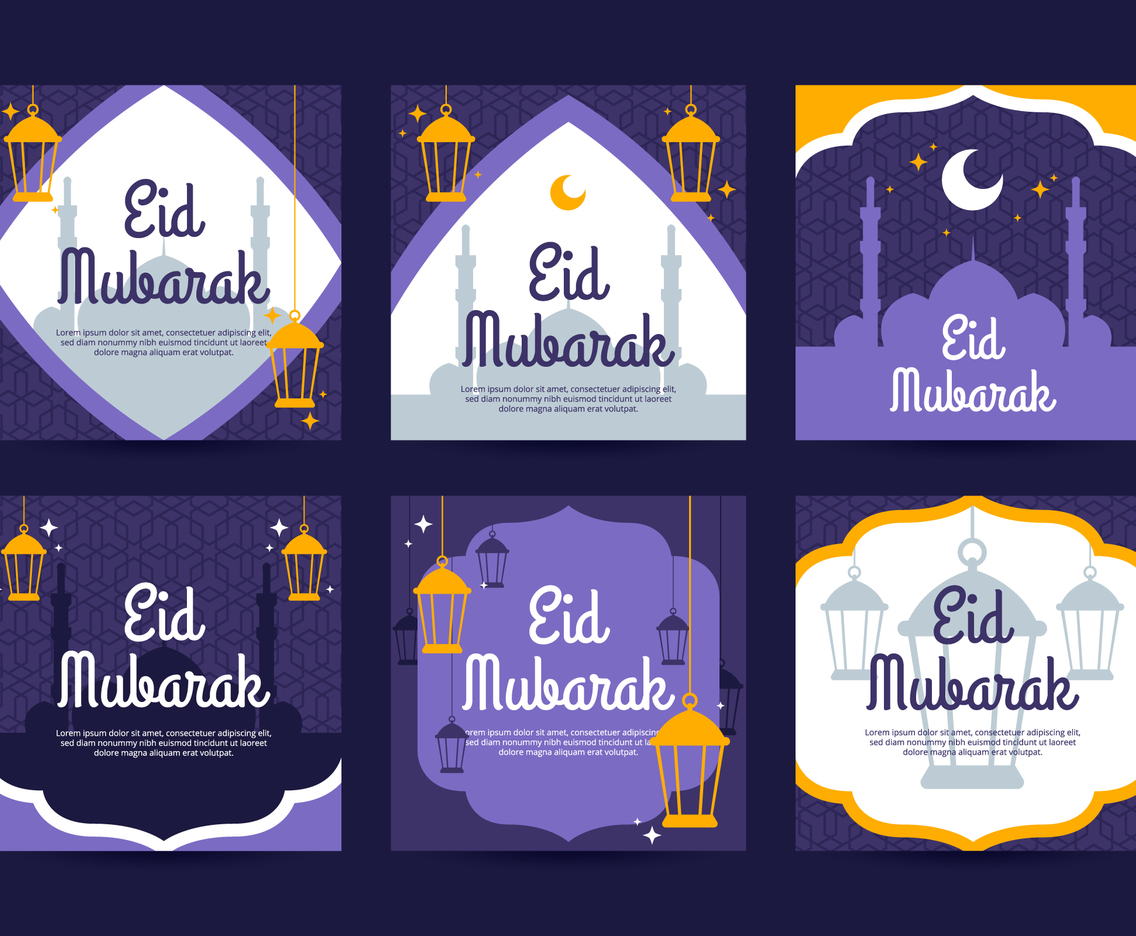 Eid Mubarak Social Media Post Template
