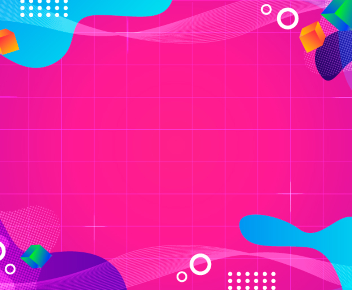 Abstract Memphis and Liquid Colorful Background