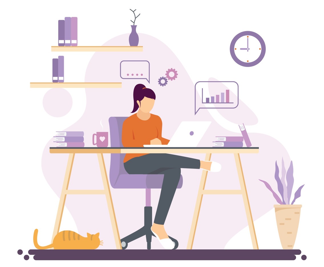 Working from Home Concept
