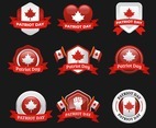 Canada National Patriots Day Stickers